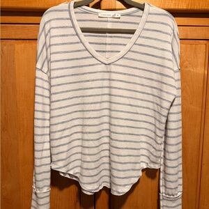 Altar’d State Striped V-Neck Top